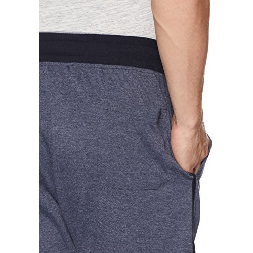 Amazon Brand - Symbol Men's Lounge Shorts (Ksh17-03_Blue Melange_Small)