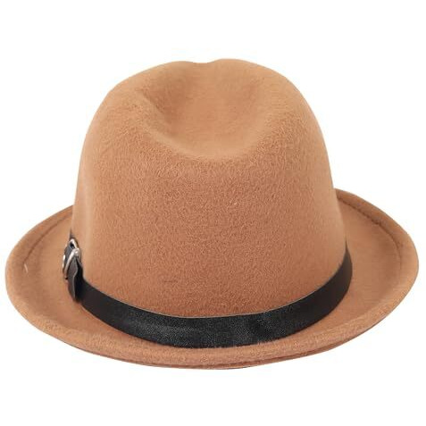 Fabseasons Straw Panama Hat For Men, Wide Brim Brown,Free Size