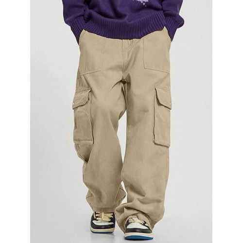 Indoprimo Men Cargo || Men Cargo Pants || Men Cargo Pants Cotton || Cargos For Men || Men Cargo Trouser (In, Alpha, Xl, Beige)