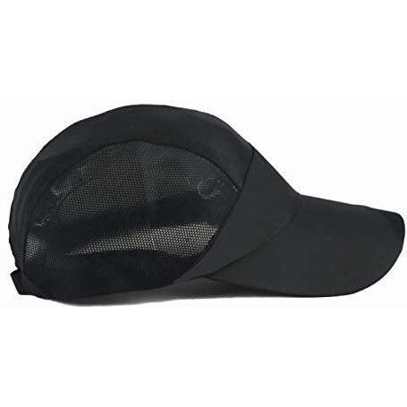 Isweven Summer Breathable Mesh Baseball Cap Quick Drying Hats For Men Uv Protection Outdoor Cap (In, Alpha, Free Size, One Size, Black)