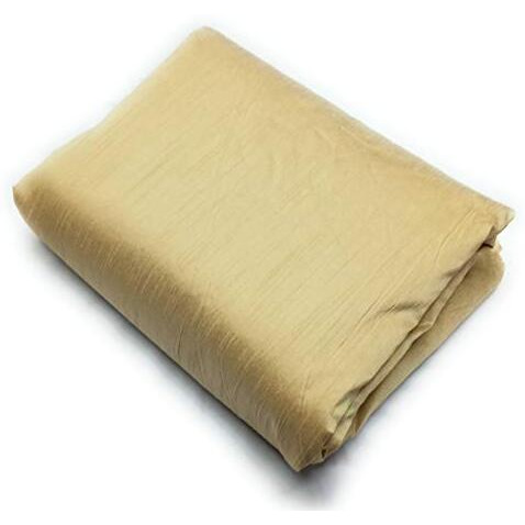 Men's Ethnic Raw Silk Solid Unstitched Shirt/Kurta Fabric Length 2.5 Meter (Beige)