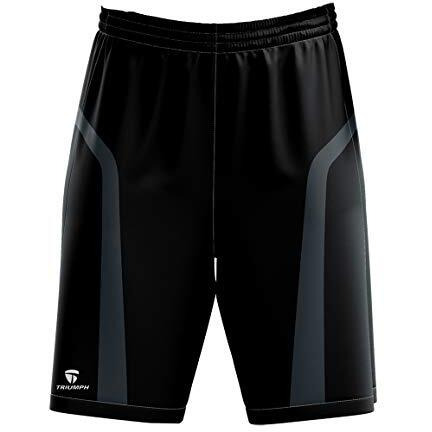 Triumph Men's Basketball Shorts Multi Sports Shorts With Two Side Pockets Dri Fit Polyester Unisex Short For Running, Workout, Fitness, Exercise, Training & Activewear Short Size 3Xl
