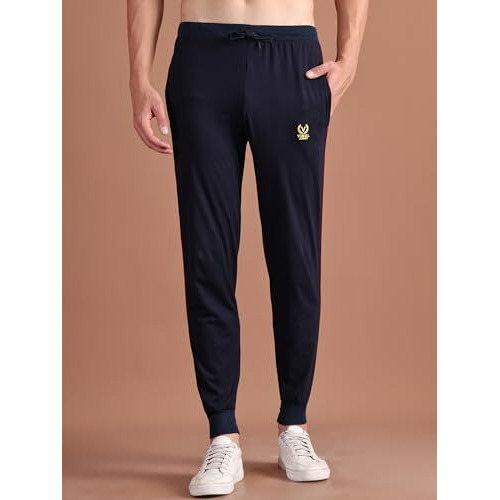 Mack Jonney Men Regular Fit Trackpants Blue X-Large Pack Of 1-D8Navy-Xl-Mack635623