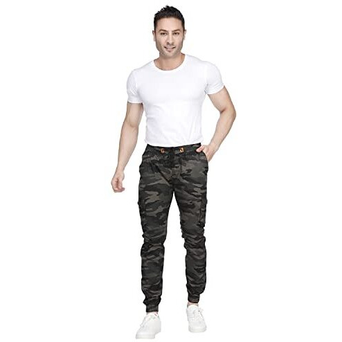Wearilio Men's Regular Fit Cotton Blend Joggers (Wearilio 910_911_912 Joggers_Grey_2Xl)