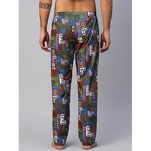 Urban Scottish Men's Lounge Pants 100% Cotton Men's Lounge Night Pant Comfortable Leisure-Wear Lower With An Elastic Waist-Band And Regular Fit Track Pants, Machine Washable Stay At Home-Uspj2309-M