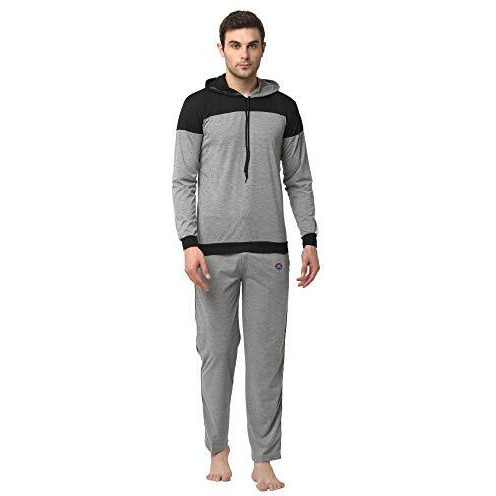 Vimal Jonney Men Regular Fit Cotton Blended Round Neck Tracksuits(Grey_Xx-Large_Pack Of 1)-T_11_Mlg_D1_Mlg_02-Xxl
