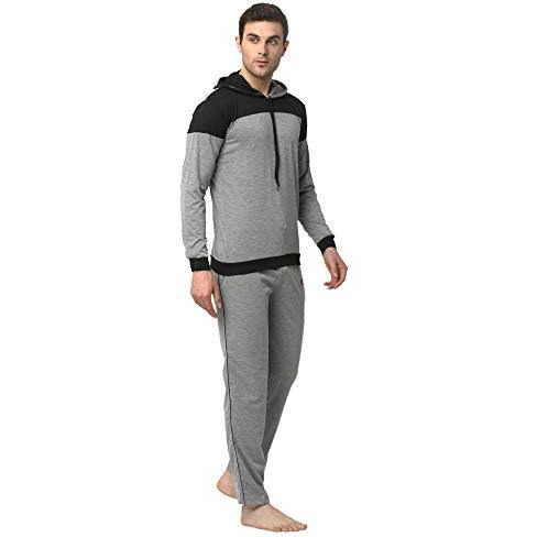 Vimal Jonney Men Regular Fit Cotton Blended Round Neck Tracksuits(Grey_Xx-Large_Pack Of 1)-T_11_Mlg_D1_Mlg_02-Xxl