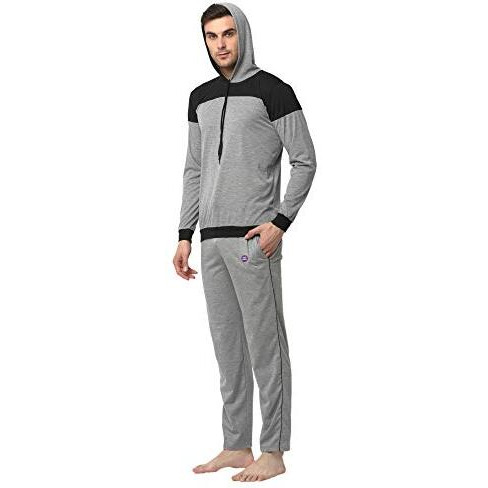 Vimal Jonney Men Regular Fit Cotton Blended Round Neck Tracksuits(Grey_Xx-Large_Pack Of 1)-T_11_Mlg_D1_Mlg_02-Xxl