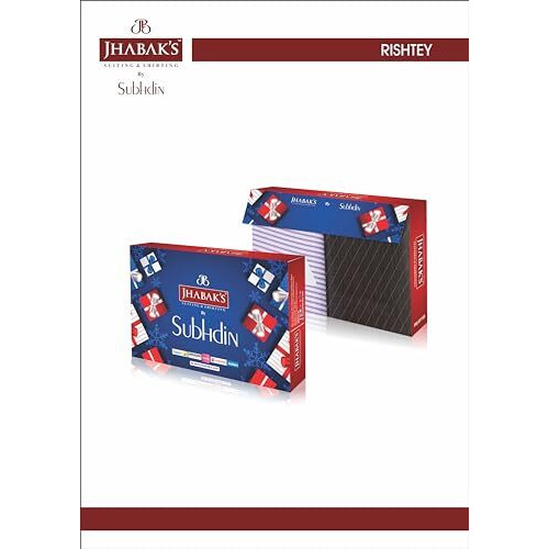 Jhabak's Unstitched Polyester Shirt & Trouser Fabric Set - 2.25M Shirt Piece - 1.20M Pant Material (Pack Of 6 Combo Set) B