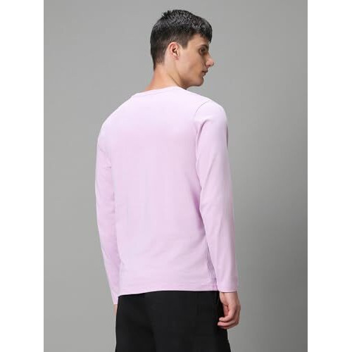 Bewakoof Men's Solid Regular Fit T-Shirt_584356_Purple_M