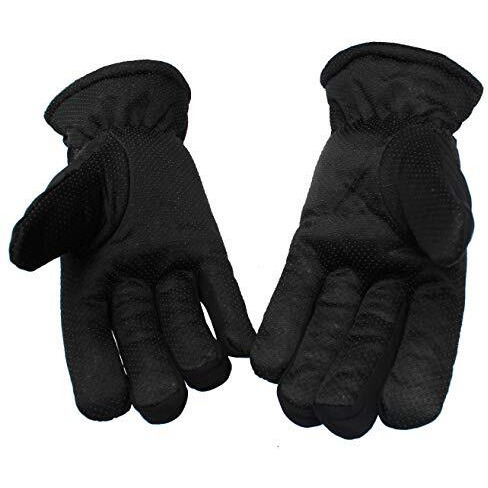 Alexvyan -20 Snow And Windproof Thermal Soft Warm Winter Gloves (Fur/Fleece Inside) For Riding, Protective Warm Hand Riding Cycling, Byke, Bike, Scooty,Motorcycle For Men & Boy,Male (M-Grey)