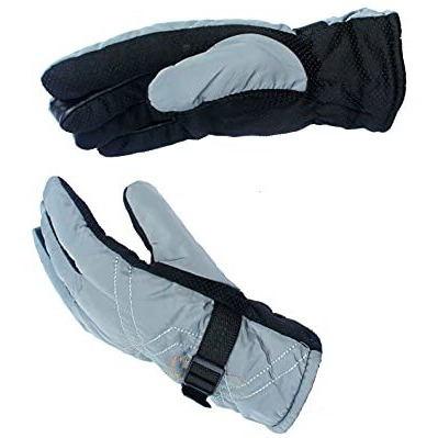 Alexvyan -20 Snow And Windproof Thermal Soft Warm Winter Gloves (Fur/Fleece Inside) For Riding, Protective Warm Hand Riding Cycling, Byke, Bike, Scooty,Motorcycle For Men & Boy,Male (M-Grey)