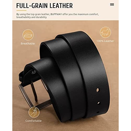 Urban Alfami Men's Genuine Leather Belt For Men | Formal/Casual | Sizes Are 28 To 46 Inches Waist Size