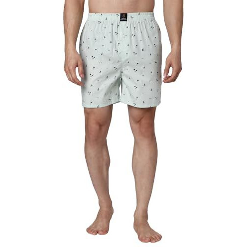 Urban Scottish Men Premium Cotton | Multicolor | Printed | Inner Elastic | Mid Rise | Boxers | Pack Of 3