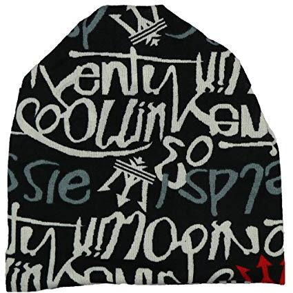 Isweven Cotton Slouchy Beanie And Skull Cap For Summer, Winter, Autumn & Spring Season, Can Be Used As A Helmet Cap Too - Free Size (7038A, Black)