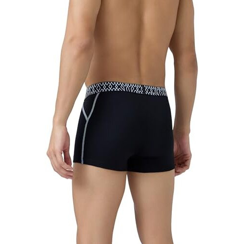 Xyxx Men's Pure Cotton Regular Solid Trunk (Pack Of 3) (Xy_Cr3_Trnk1_02_03_Atlas Black Night+Midnight Blue_M)