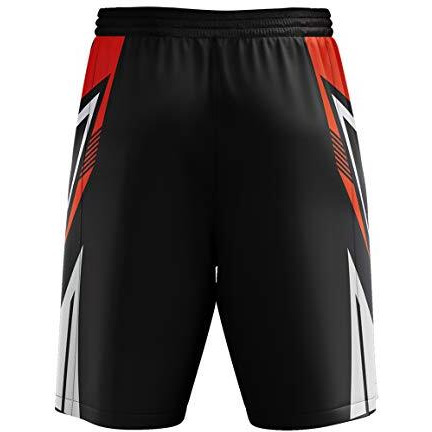 Triumph Men's/Boy's Polyester Sublimated Basketball Shorts Black Size Xx-Large