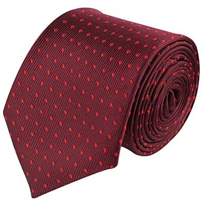 Kavove Maroon Polka Dot Neck Tie For Men