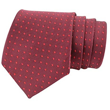 Kavove Maroon Polka Dot Neck Tie For Men