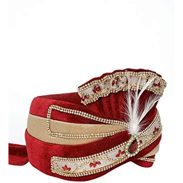 Kmine Men's Multicolour Wedding Turban