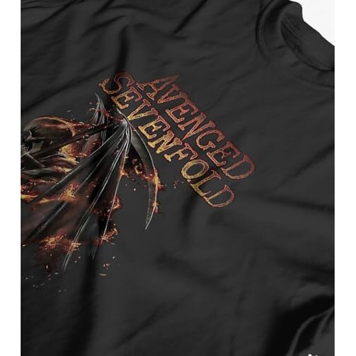 Indissh Music Band Avso2 Printed Regular Half Sleeves Cotton T-Shirt - 7Xl | Black