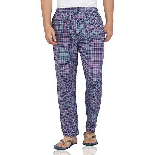 Fflirtygo Men's Cotton Pyjama Bottom, Orange And Black Stripe Printed Pyjama For Men, Mens Leisure Wear, Night Wear Pajama