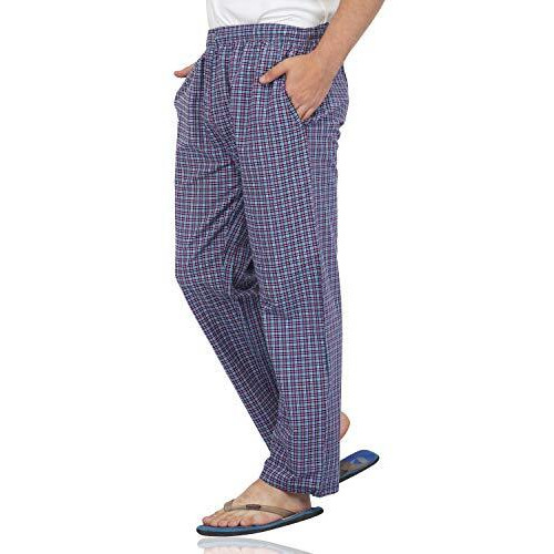 Fflirtygo Men's Cotton Pyjama Bottom, Orange And Black Stripe Printed Pyjama For Men, Mens Leisure Wear, Night Wear Pajama