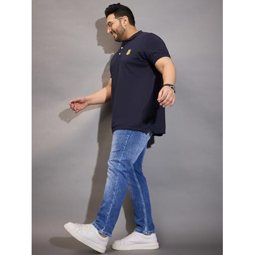 Bigbanana Men's Regular Fit Jeans (Belbo,Blue,4Xl)
