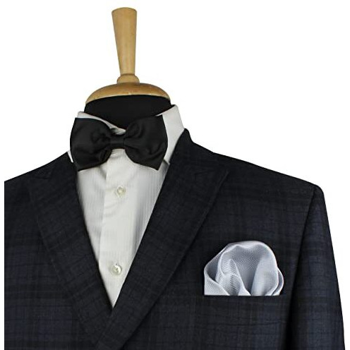 Kovove Grey Checkered Pocket Square For Men