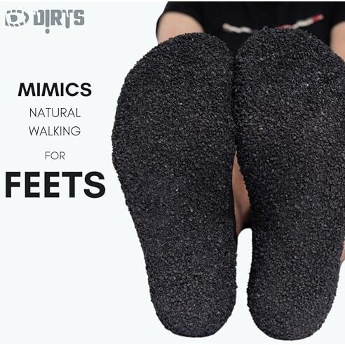 Dirts Barefoot Shoes For Men, Lightweight Slip-On Sock Shoes, Anti-Skid Rubber Sole, Ideal For Running, Gym, Hiking, Boxing, Weight Lifting, Cross-Training, Travel, And Outdoor Adventures Black