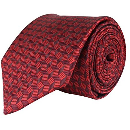 Kavove The Abstractzoid Red Necktie For Men