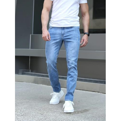 Jvx Jeans For Men || Men Jeans || Men Jeans Pants || Denim Jeans (Jeans-05) (In, Numeric, 32, Sky) |Fit Type Regular Fit