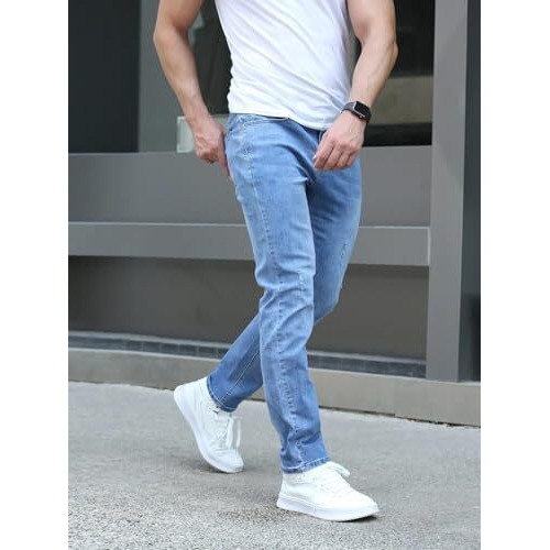 Jvx Jeans For Men || Men Jeans || Men Jeans Pants || Denim Jeans (Jeans-05) (In, Numeric, 32, Sky) |Fit Type Regular Fit