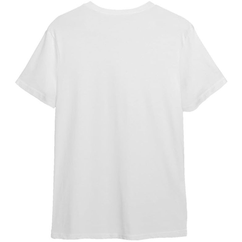 Indissh Plus Size Plain Unisex 100% Cotton Plain Half Sleeve Tshirt For Men & Women Casual Round Neck Plus Size T-Shirt, White- 7Xl