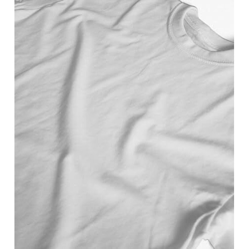 Indissh Plus Size Plain Unisex 100% Cotton Plain Half Sleeve Tshirt For Men & Women Casual Round Neck Plus Size T-Shirt, White- 7Xl
