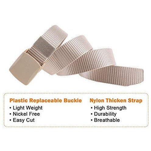Edifier Unisex Nylon & Canvas Waist Belt (Blt067_08_Beige)