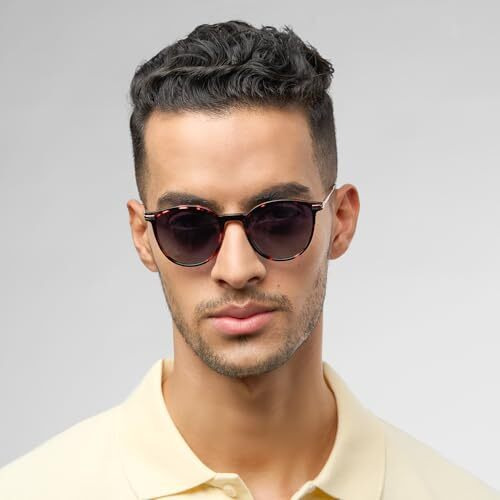 John Jacobs Full Rim Cat Eye Branded Latest And Stylish Sunglasses|Polarized And 100% Uv Protected|For Men & Women|Small|Jj S14671, Multicolor