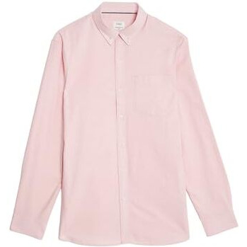 Marks & Spencer Men's Regular Fit Shirt (60635438003_Light Pink