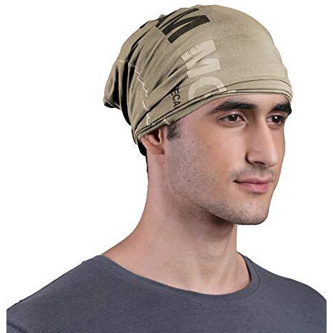 Freecultr Unisex Bamboo Bandana, Anti Microbial Super Soft & Comfort Fit, Breathable Multipurpose Headband, Face Mask For Dust Protection And Sun - Printed Pack Of 3-Beach Sand,Black,Charcoal