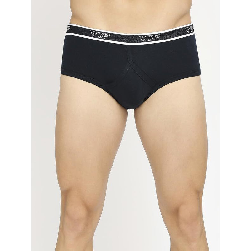 Vip Men's Cotton Solid (Pack Of 4) (Brief_Assorted