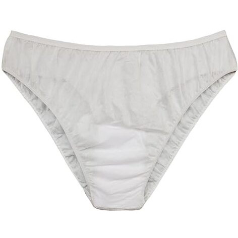 Spongy Men's/Boys Disposable Spunlace Brief For Travelling, Camping, Fitness Old Age, Hospitalization (White, Pack Of 10-M)