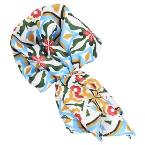 Peluche Celestial Bloom Multicolor Pocket Square For Men (14X14 Inches)