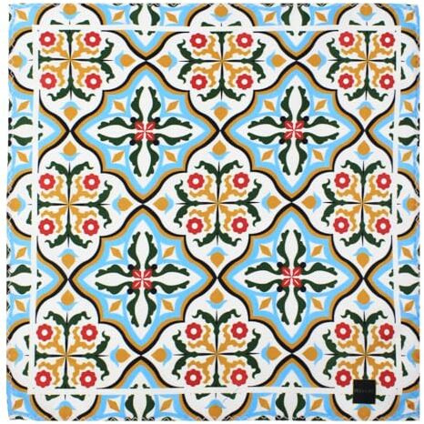 Peluche Celestial Bloom Multicolor Pocket Square For Men (14X14 Inches)
