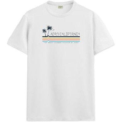 Adro Mens Printed T Shirt | The Super Soft Tshirt In India| Pure Cotton Lycra Breathable Fabric| 4 Way Stretch Smart Tech Fabric| Round Neck T-Shirt (Also In Plus Size) Rn25-St-Arcl-Wh-M White