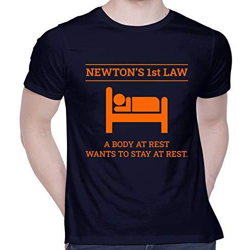 Creativit Graphic Printed T-Shirt For Unisex Funny Quotes Tshirt | Casual Half Sleeve Round Neck T-Shirt | 100% Cotton | D00306-256_Navy Blue_X-Large