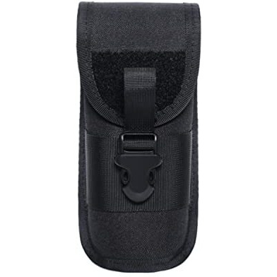 Portable 1000D Nylon Eyeglasses Case With Buckle Hard Shell Sunglasses Shockproof Protective Outdoor Storage Box (Black)