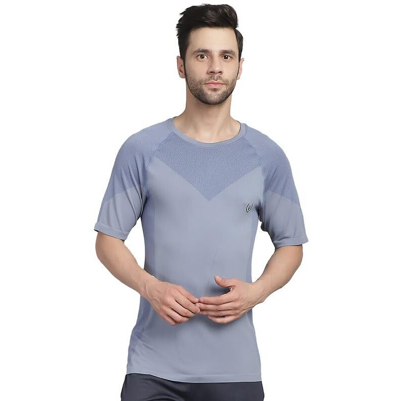 Mack Jonney Printed Round Neck Polyester Lycra Half Sleeves Gym Tshirt For Men-Dryfit_T_83000._01-L Grey