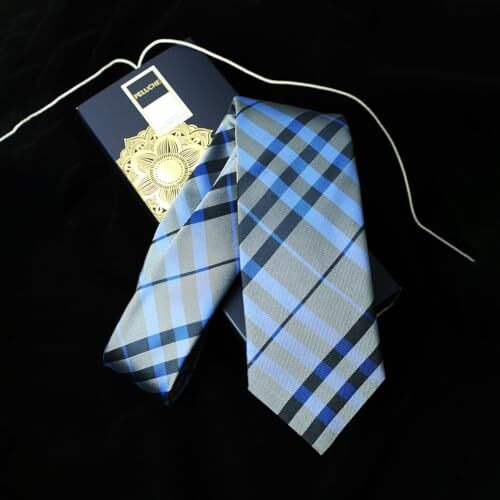 Peluche Mini Knot Grey Colored Microfiber Necktie For Men