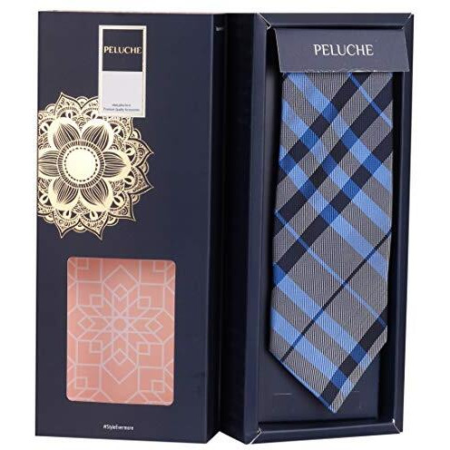Peluche Mini Knot Grey Colored Microfiber Necktie For Men