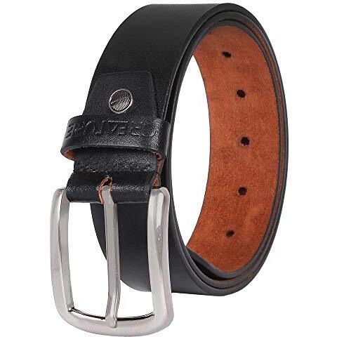 Creature Formal/Casual Black Color Leather Belts For Men (Length- 46 Inches||Bl-020)